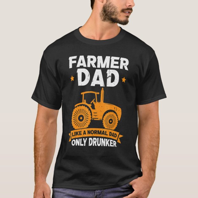 Camiseta A Los Hombres Un Padre Granjero Le Gusta Un Padre  (Anverso)