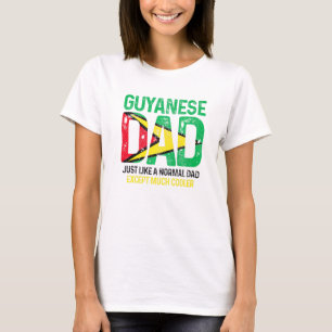Camiseta A los hombres un papá guyanés les gusta el papá no