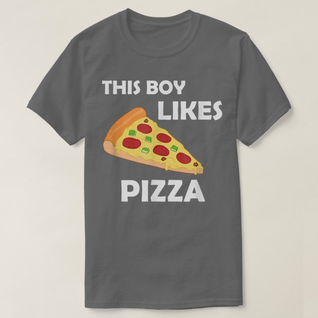Camiseta A Los Muchachos Les Gusta La Pizza Divertida Dicie (Diseño del anverso)