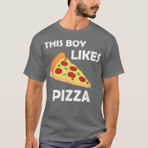 Camiseta A Los Muchachos Les Gusta La Pizza Divertida Dicie