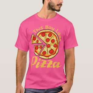 Camiseta A Los Muchachos Les Gusta La Pizza Irónica Haciend