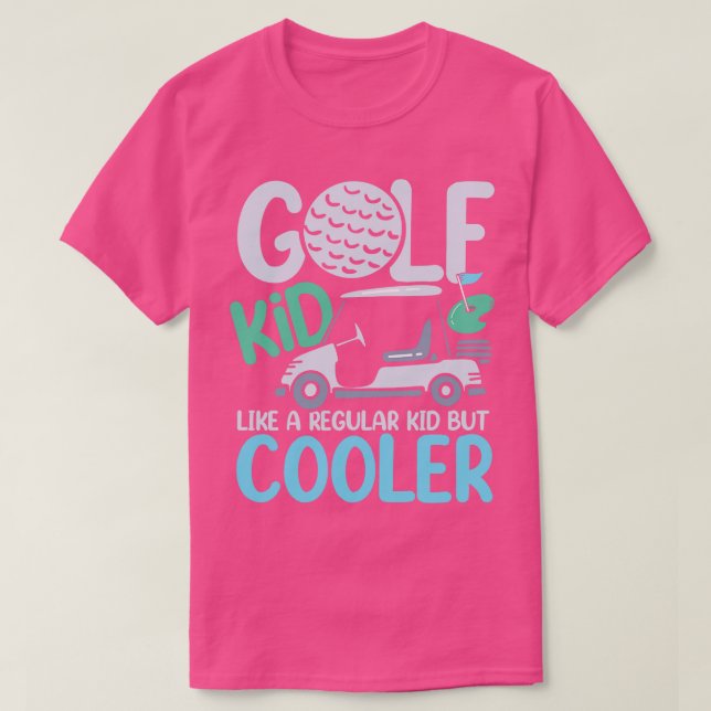 Camiseta A Los Niños Golf Les Gusta Un Niño Común Pero Más  (Diseño del anverso)