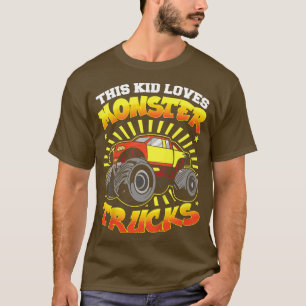 Camiseta A los niños les encantan los camiones monstruo1795