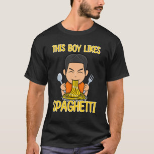 Camiseta A los niños les gusta el Spaghetti, chef italiano 