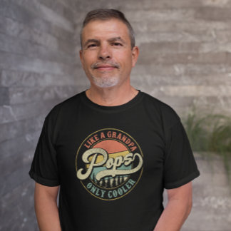 Camiseta A los papás les gusta el abuelo, un viejo retro má