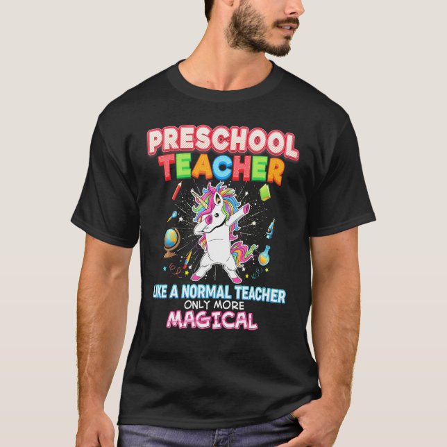 Camiseta A los profesores de preescolar les gusta lo normal (Anverso)