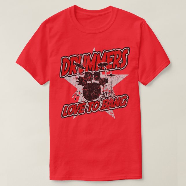 Camiseta A Los Tambores Les Encanta La Música De Percusión  (Diseño del anverso)