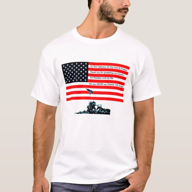Camiseta A Los Veteranos De Guerra (Anverso)