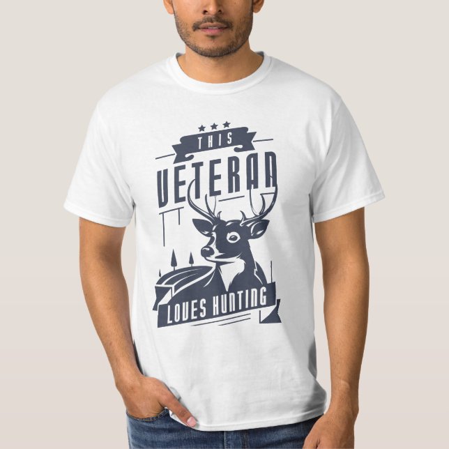 Camiseta A los veteranos les encanta cazar (Anverso)