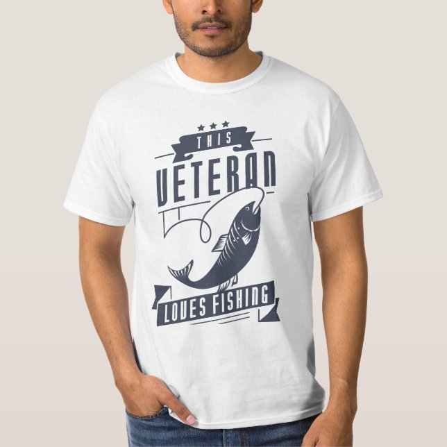 Camiseta A los veteranos les encanta pescar (Anverso)