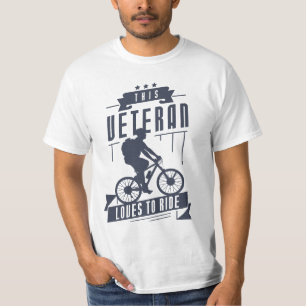 Camiseta A los veteranos les encanta viajar en bicicleta
