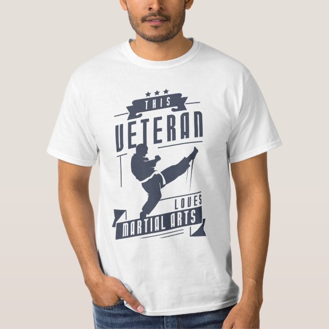 Camiseta A los veteranos les encantan las artes marciales (Anverso)