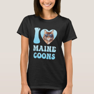 Camiseta A Maine Coon Amantes me encantan los dueños de las