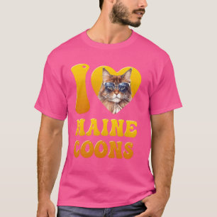 Camiseta A Maine Coon Amantes me encantan los dueños de las