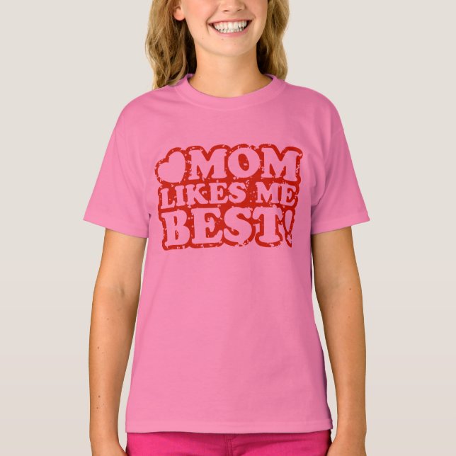 Camiseta A Mamá Le Gusta Mejor (Anverso)