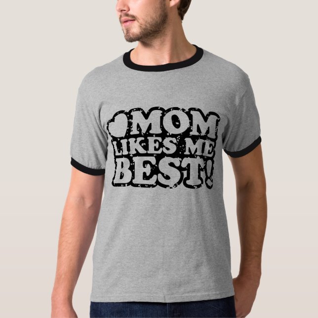 Camiseta A Mamá Le Gusta Mejor (Anverso)
