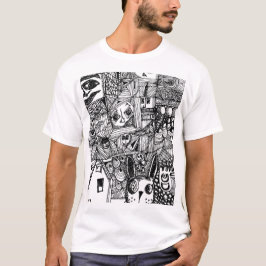 Camiseta a mano original de los Doodles