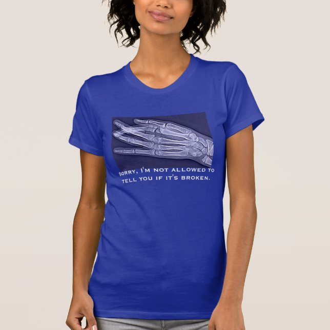 Camiseta A "me no se permite decirle si se ha roto " (Anverso)