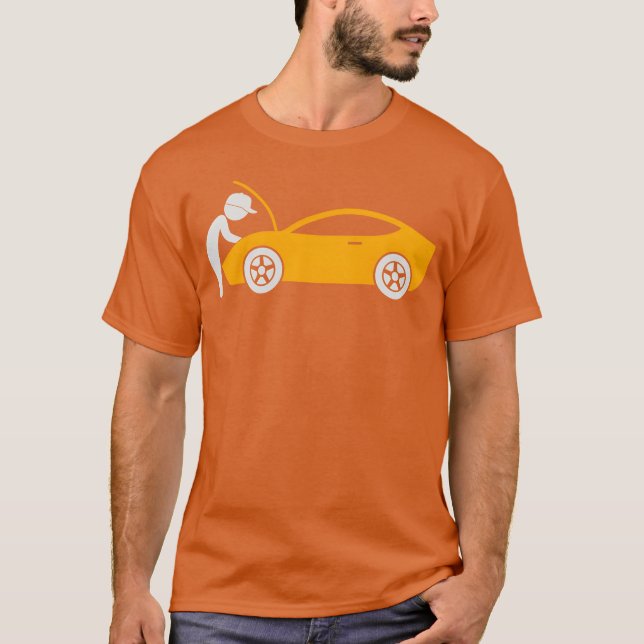 Camiseta A Mechanic Repairing A Car girl (Anverso)