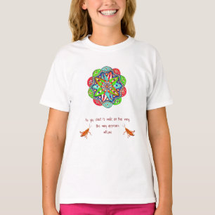 Camiseta A medida que comienzas a caminar por el camino, ap