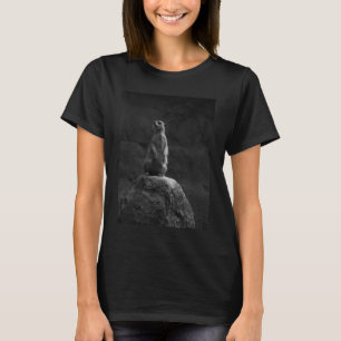 Camiseta A Meerkat En Una Roca A Los Amantes De La Naturale