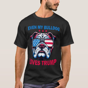 Camiseta A mi Bulldog le encanta Trump
