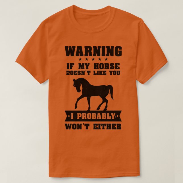 Camiseta A Mi Caballo No Le Gustas (Diseño del anverso)