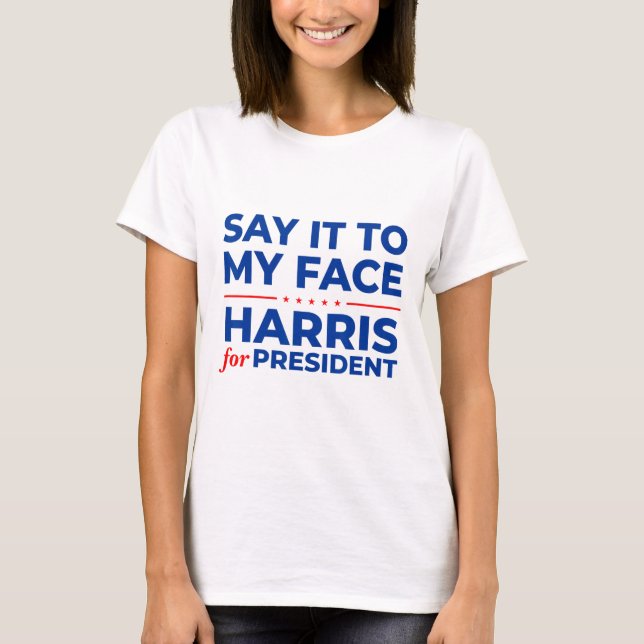 Camiseta A Mi Cara, Kamala Harris, Debate Del Presidente 20 (Anverso)