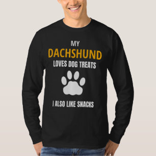 Camiseta A mi Dachshund Le Encanta El Perro Trata A Los Ape