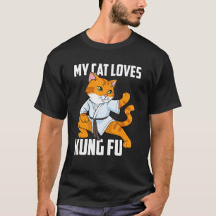 Camiseta A mi gato le encanta Kung Fu Ninja Karate Sahbumni