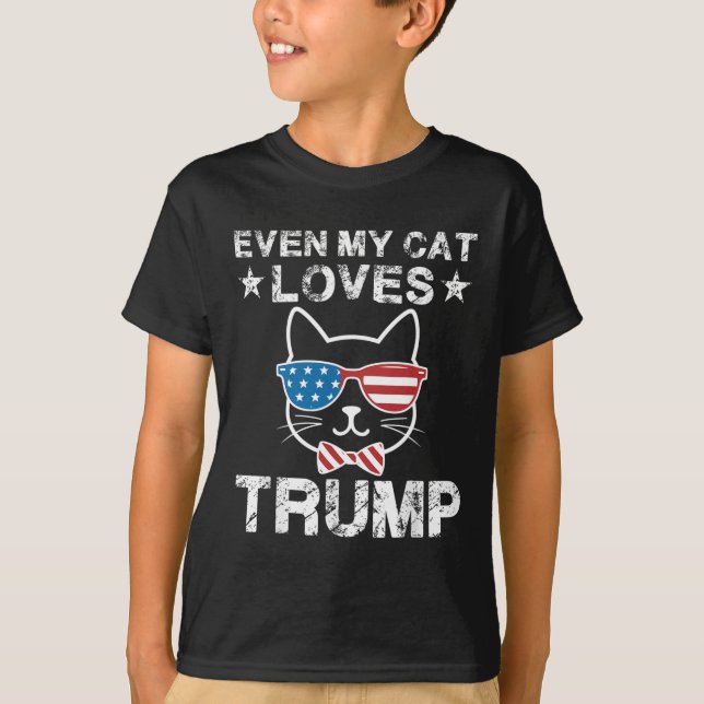 Camiseta A mi gato le encanta Trump 2024 (Anverso)