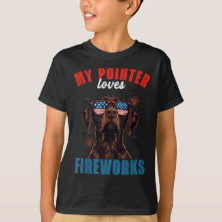 Camiseta A Mi Gsp Le Encantan Los Fuegos Artificiales 4 De