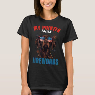 Camiseta A Mi Gsp Le Encantan Los Fuegos Artificiales 4 De