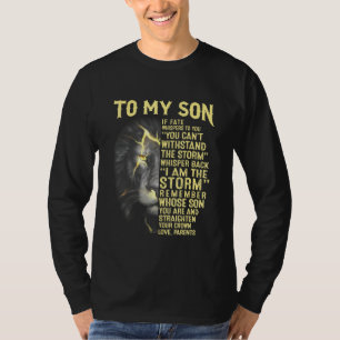 Camiseta A mi hijo tus padres amorosos