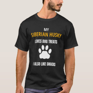 Camiseta A mi Husky Siberiano Le Encanta El Perro Trata Ape