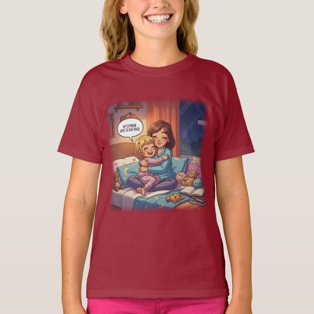 Camiseta A Mi Madre Le Encanta Darme Abrazos (Anverso)