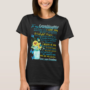 Camiseta A Mi Nieta Nunca Olvidé Que Te Amo