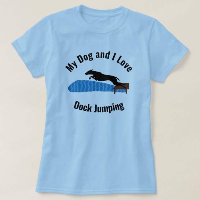 Camiseta A mi perro y a mí nos encanta saltar a McNab (Diseño del anverso)