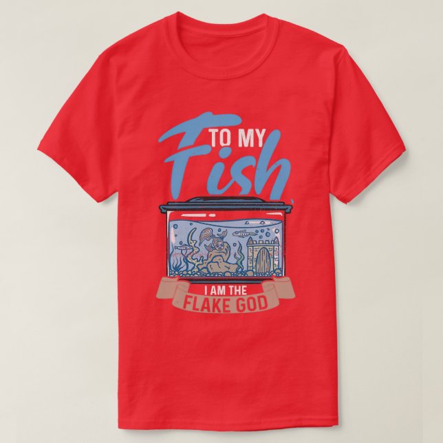 Camiseta A mi pescado soy el regalo de Dios de Flake Aquari (Diseño del anverso)