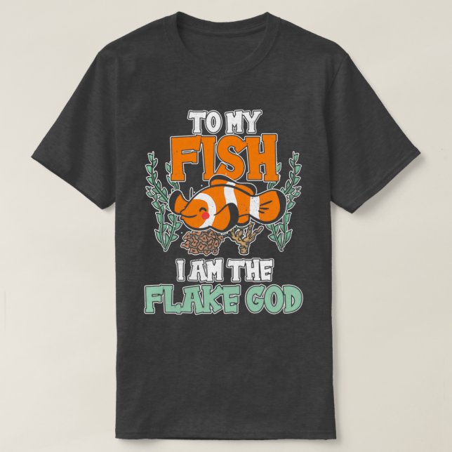 Camiseta A mi pescado soy el regalo de Dios de Flake Aquari (Diseño del anverso)