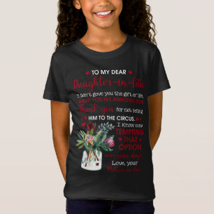 Camiseta A Mi Querida Hija De Derecho