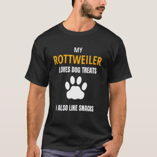 Camiseta A mi Rottweiler Le Encanta El Perro Trata A Los Ap