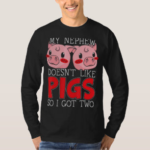 Camiseta A mi sobrino no le gustan los cerdos, así que teng