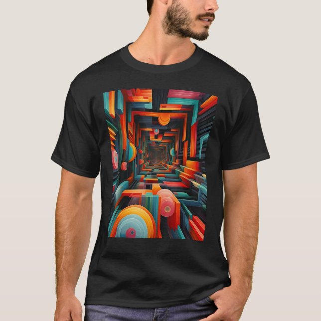 Camiseta A minimalistic optical abstract artwork 1 (Anverso)