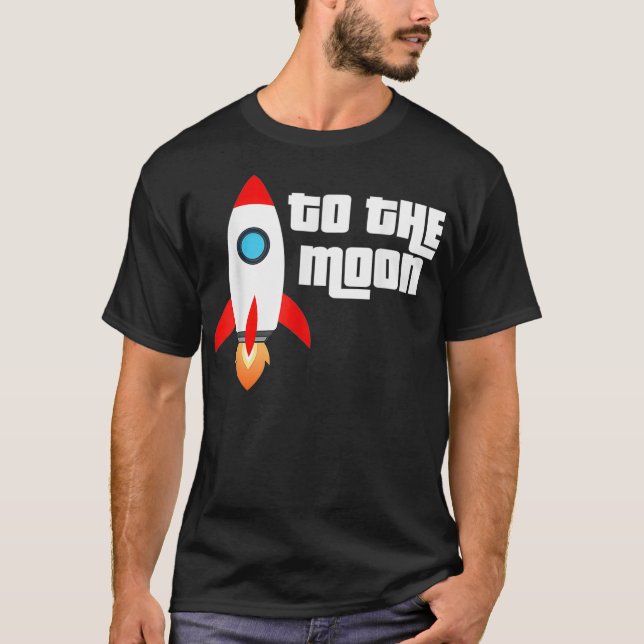 Camiseta A Moon Rocket Trading Stock Trader Crypto (Anverso)
