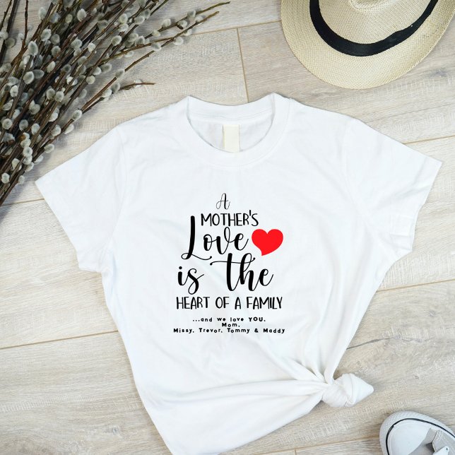 Camiseta A Mother's Day Love Heart Of Family T-Shirt (Subido por el creador)