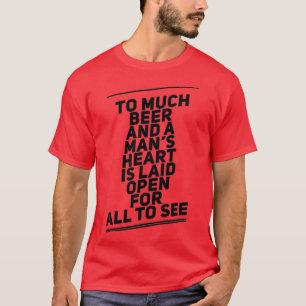 Camiseta a mucha cerveza divertida