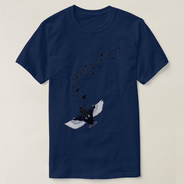Camiseta A Murmuration of Starlings (Diseño del anverso)