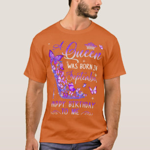 Camiseta A Nació En Septiembre, Chicas De Cumpleaños Cutas