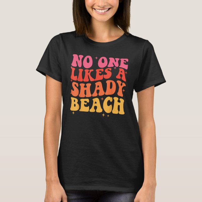 Camiseta A Nadie Le Gusta Una Playa Con Sombra (Anverso)